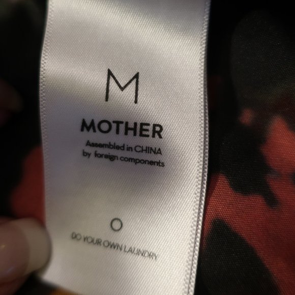 Womens Mother The Snap Letterman Black Mix Media Sherpa Faux Leather Jacket M * - Picture 10 of 16